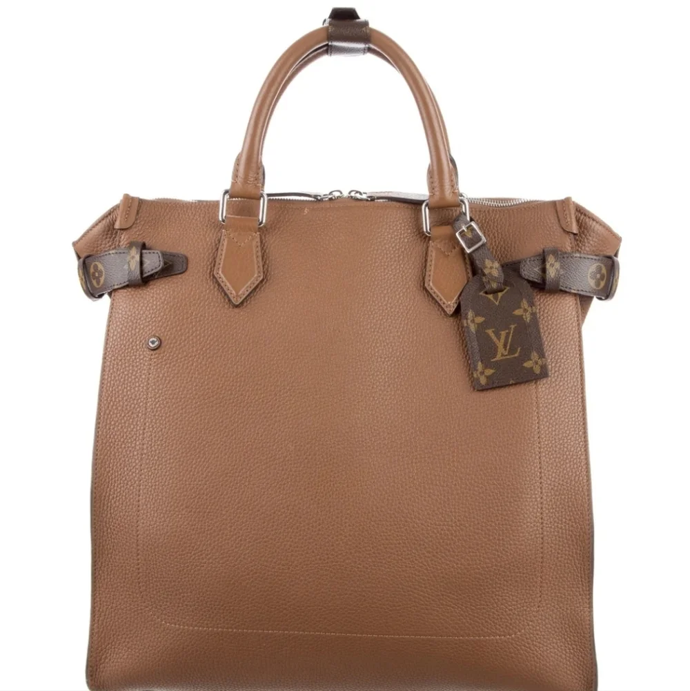 MSRP$4500 Rare! NEW Louis Vuitton North South Tote Taurillon Leather Monogram - Picture 1 of 16